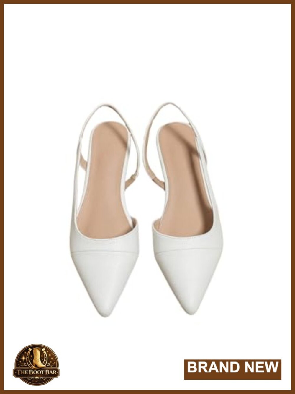 Pointed Toe Slingback Flats for Women Dressy Soft Fabric Comfortable Work Shoes